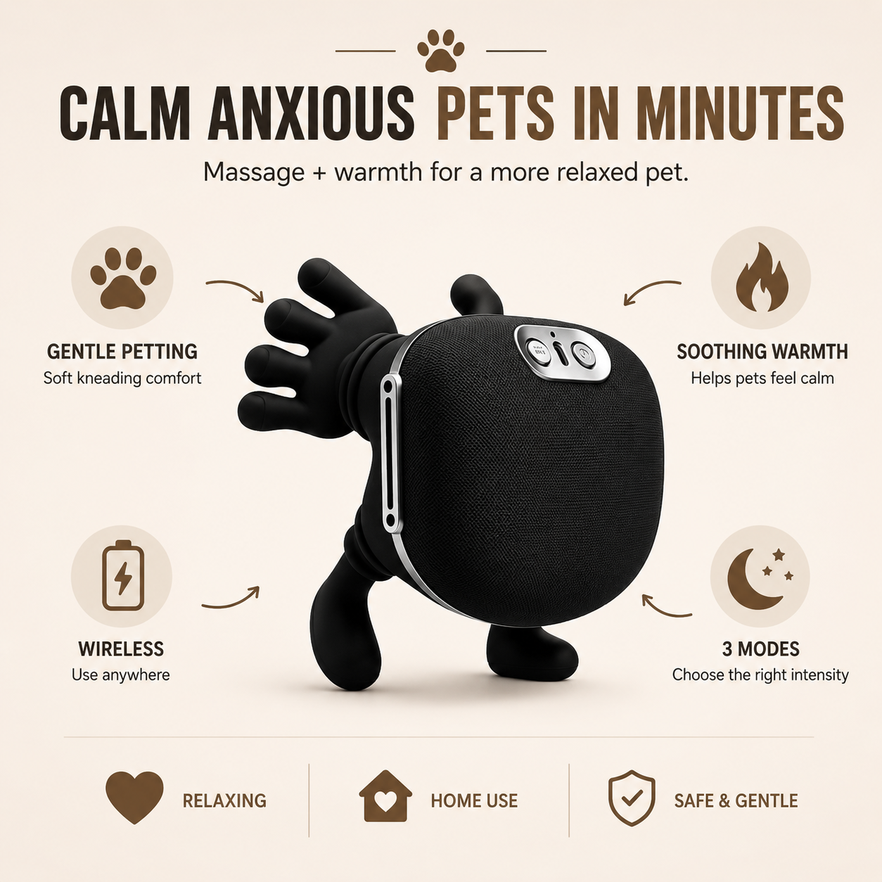 Caelura™ Calming Pet Massager